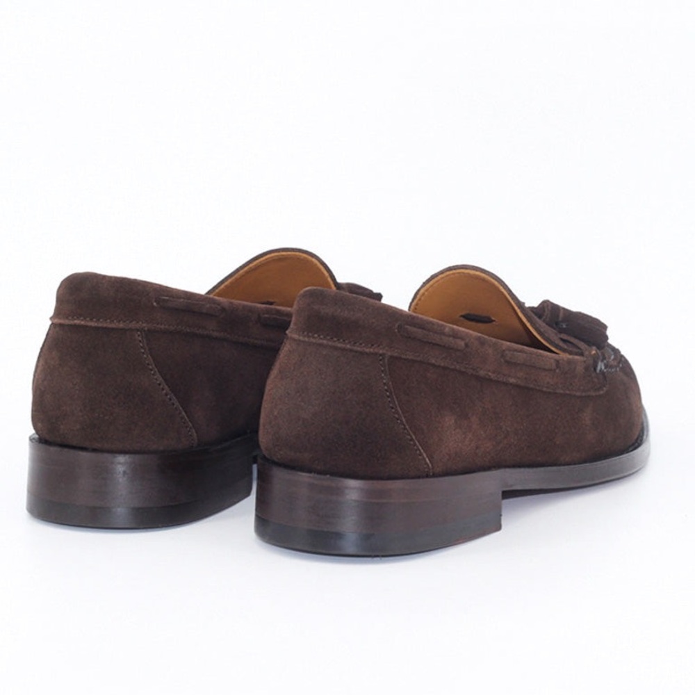 CASTELLANO Women’s Brown Suede Tassel Loafers, Size 9.5 SPAIN - Picture 4 of 10